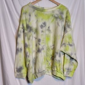 Free People Intimately Kelly Washed Top Citron Size M